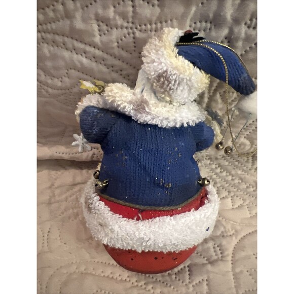 Vintage Fabric Mache Christmas Holiday Ornament - Picture 5 of 7